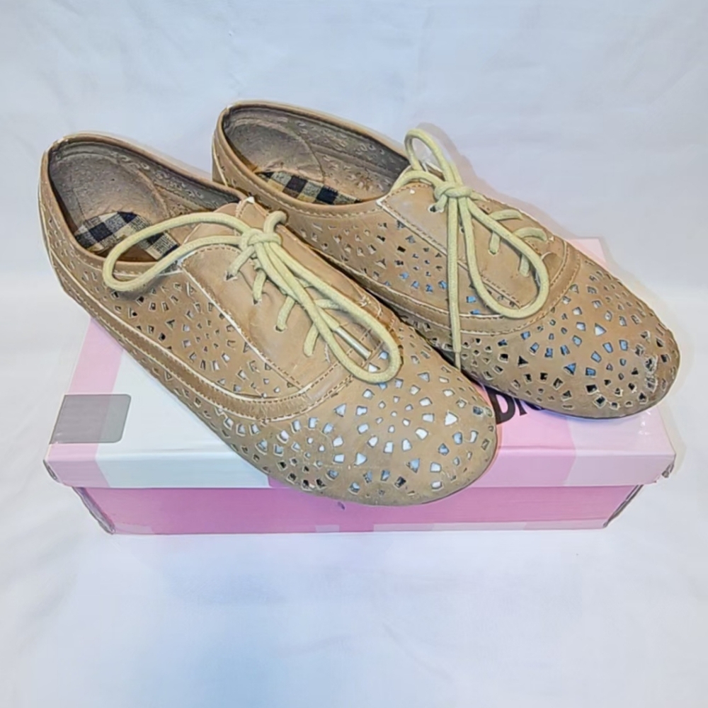 NATURE BREEZE | LACE UP OXFORD FLAT